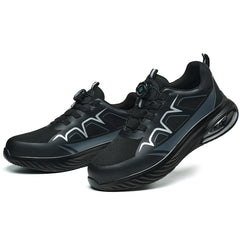 Flyknit breathable lightweight soft sole safety shoes steel toe cap anti-smash anti-puncture safety shoes