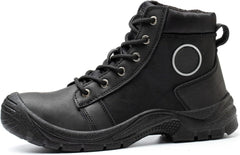 High-top anti-smash and anti-puncture men's comfortable non-slip wear-resistant safety shoes