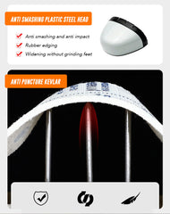 New Design Black Construction Men Anti Puncture Steel Toe Safety Worker Shoes