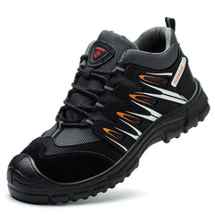 New Design Black Construction Men Anti Puncture Steel Toe Safety Worker Shoes