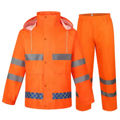 Hi Vis Waterproof Safety Jacket Security Guard Reflective Men's Construction Workwear