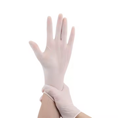 Medical Disposable Powdered and Powdered Free White Surgical Rubber Latex Gloves