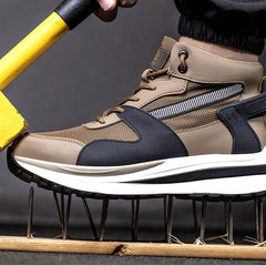 Industrial Genuine Leather Outsole Leather Upper Safety Shoes