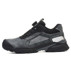 Smash and puncture proof 2025 new summer breathable lightweight button-free lace-up safety work shoes
