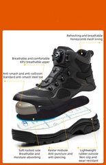 Functional Protective Footwear Light Weight Sneakers Construction Workshop Safety Working Shoes Men's Sport Safety Shoes
