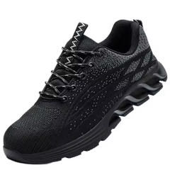 Lightweight Men's Safety Work Shoes for Summer & Winter Autumn Anti-smashing Steel Toe Sneakers Secure Comfortable Footwear