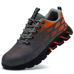 Lightweight Men's Safety Work Shoes for Summer & Winter Autumn Anti-smashing Steel Toe Sneakers Secure Comfortable Footwear