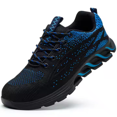 Lightweight Men's Safety Work Shoes for Summer & Winter Autumn Anti-smashing Steel Toe Sneakers Secure Comfortable Footwear