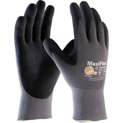 Abrasion Resistant Touchscreen Compatible 15 Gauge Seamless Knit Nylon Elastane MicroFoam Nitrile Coated Maxiflex Work Glovesk