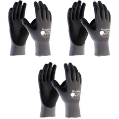 Abrasion Resistant Touchscreen Compatible 15 Gauge Seamless Knit Nylon Elastane MicroFoam Nitrile Coated Maxiflex Work Glovesk