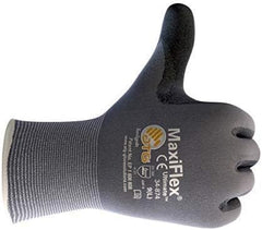 Abrasion Resistant Touchscreen Compatible 15 Gauge Seamless Knit Nylon Elastane MicroFoam Nitrile Coated Maxiflex Work Glovesk